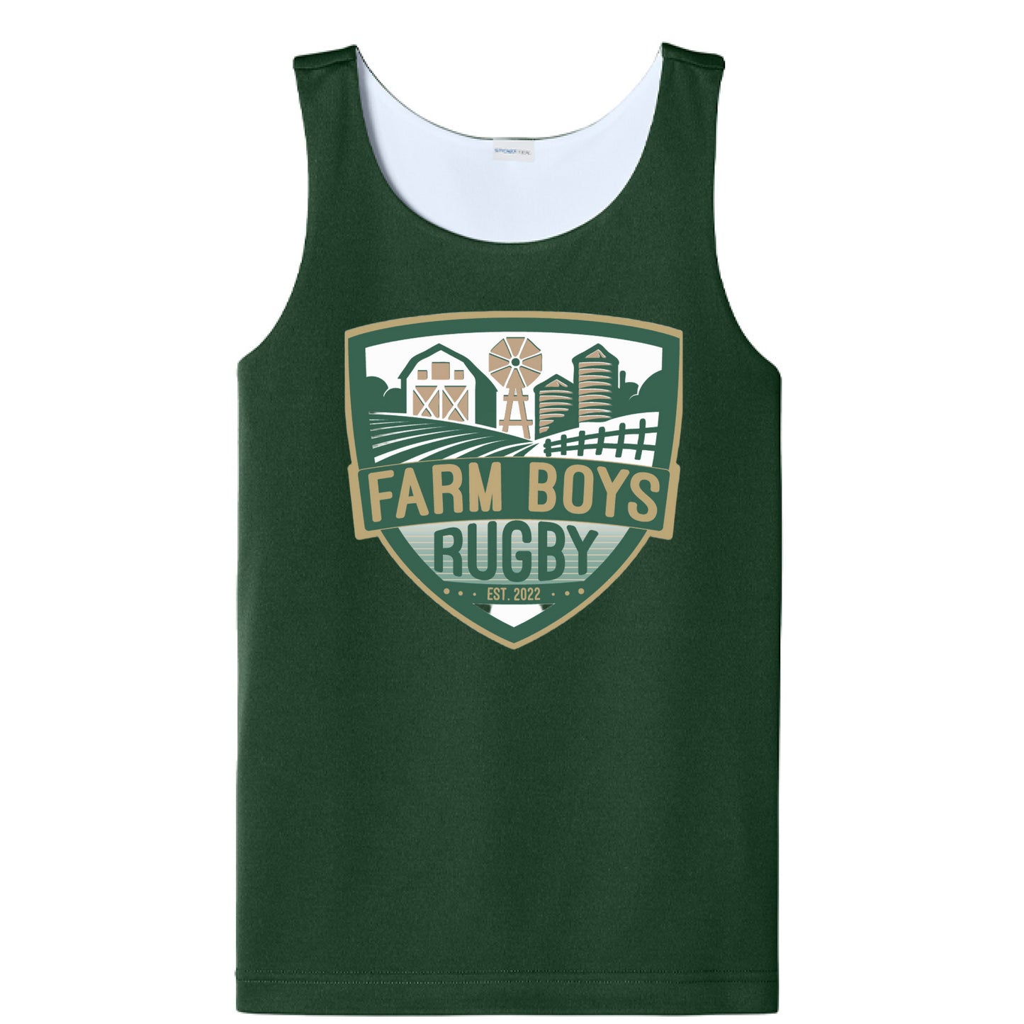 Forest Green/ White - FRONT