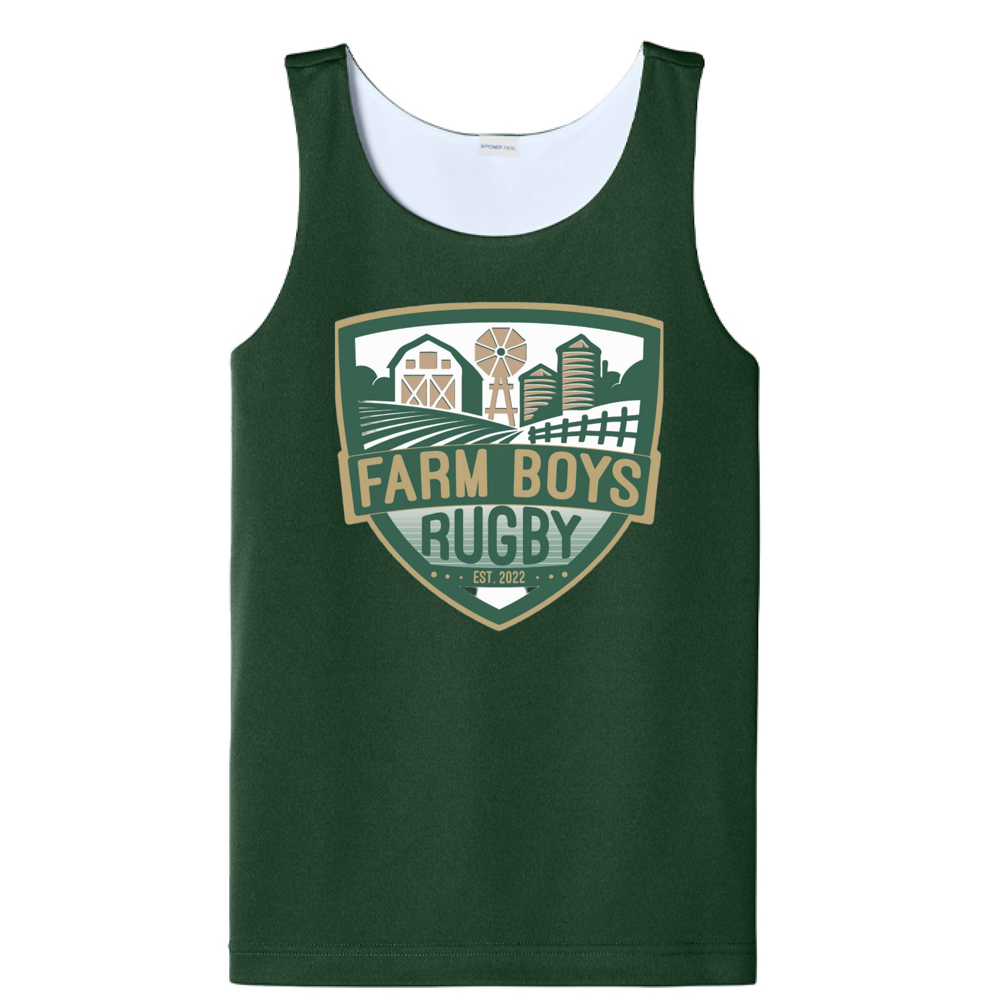 Forest Green/ White - FRONT