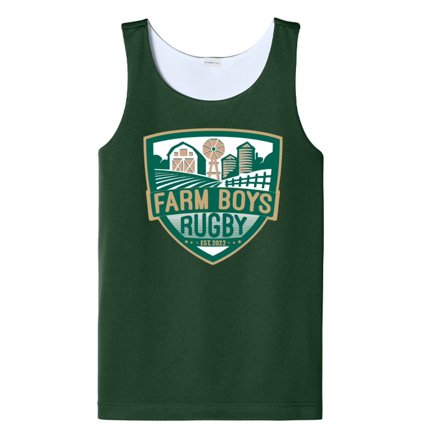 Forest Green/ White - FRONT