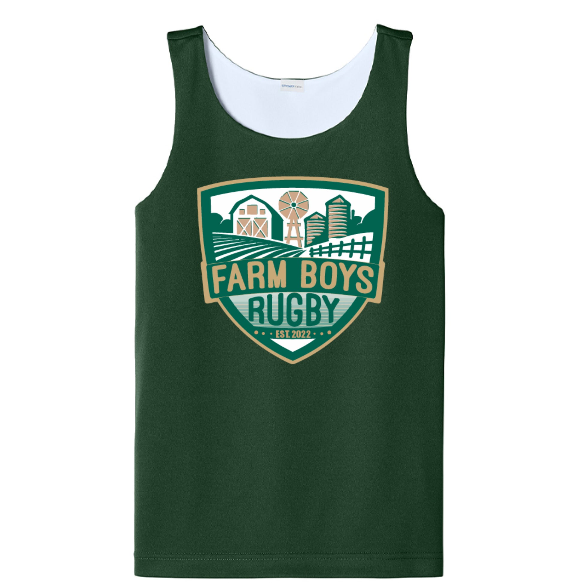 Forest Green/ White - FRONT