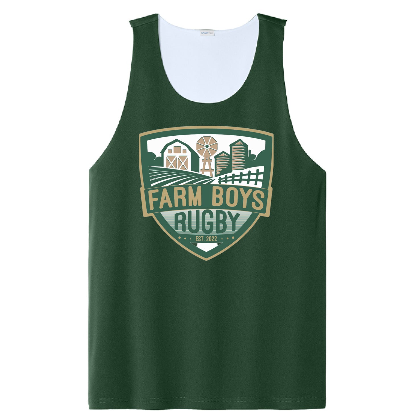 Forest Green/ White - FRONT