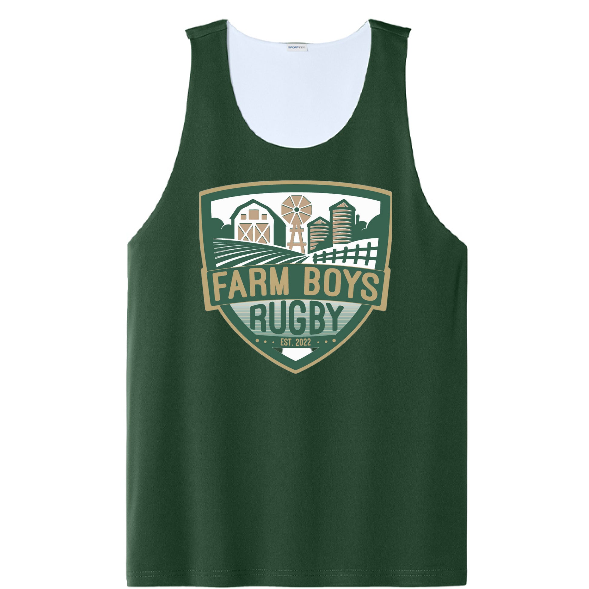 Forest Green/ White - FRONT