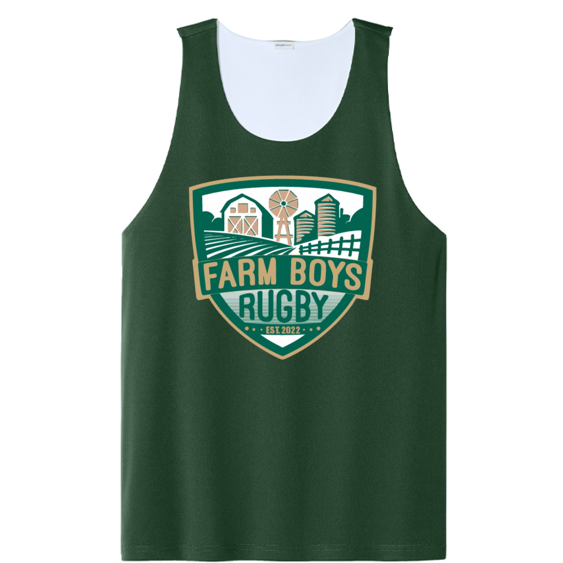 Forest Green/ White - FRONT